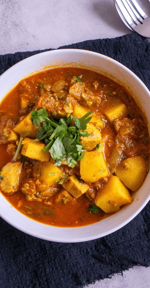 pork and potato curry recipe